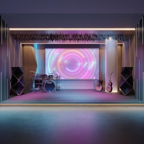 现代舞台3D模型下载